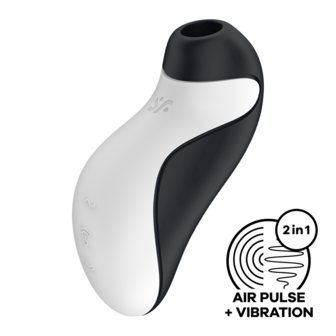 Orca - Air Pulse Stimulator and Vibrator - Black/White