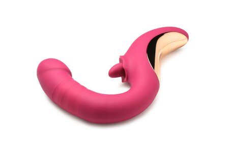 XR Brands - Tease &amp; Please Likkende &amp; Stotende Vibrator - Roze