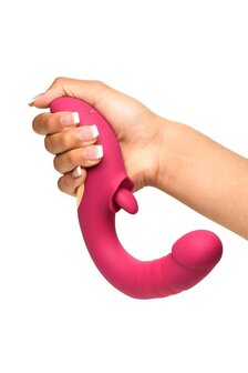 XR Brands - Tease &amp; Please Likkende &amp; Stotende Vibrator - Roze