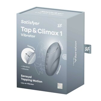 Satisfyer Tap &amp; Climax 1 - Blauw/Grijs