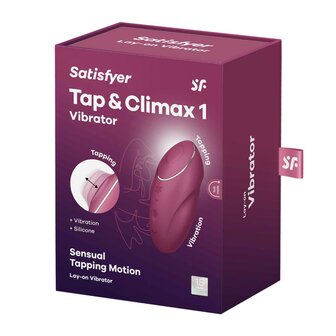 Satisfyer Tap &amp; Climax 1 - Rood