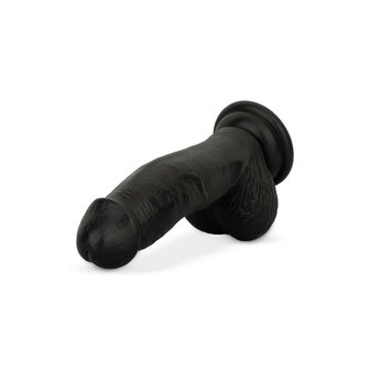 Dildo met ballen 12 cm - Zwart