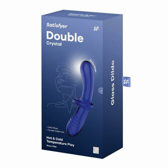 Satisfyer Double Crystal - Lichtblauw