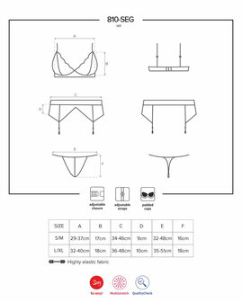 Driedelig Kanten Lingeriesetje