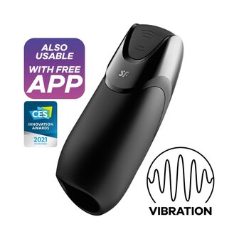 Satisfyer - Men Vibration+ Connect App - Zwart