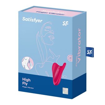 Satisfyer High Fly Vingervibrator - Rood met Krachtige Motoren