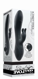 Evolved - Rabbit Hole Vibrator - Zwart