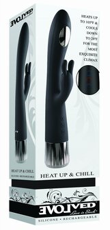 Evolved - Heat Up and Chill Rabbit Vibrator - Zwart