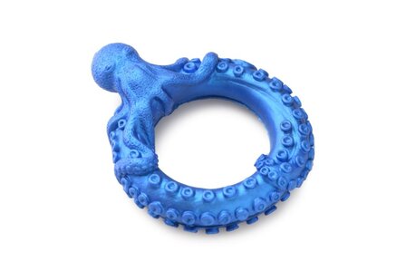 XR Brands - Poseidon&#039;s Octo-Ring Siliconen Penisring - Blauw