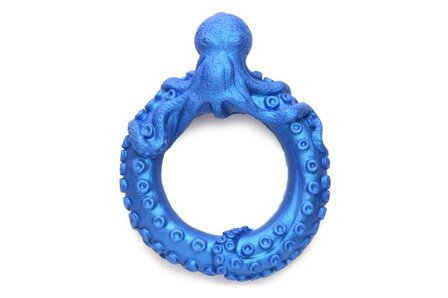 XR Brands - Poseidon&#039;s Octo-Ring Siliconen Penisring - Blauw