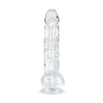 Jelly Dildo met Ballen - 13,5 cm