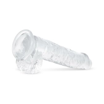 Jelly Dildo met Ballen - 13,5 cm