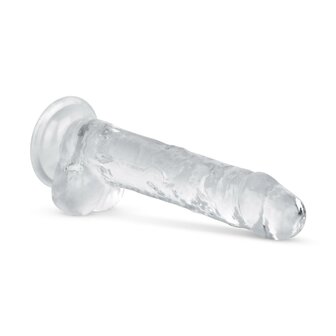 Jelly Dildo met ballen - 17 cm