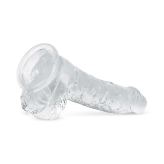 Jelly Dildo met Ballen - 15 cm