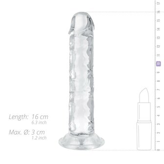 Jelly Dildo zonder Ballen - 14 cm