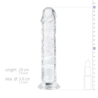 Jelly Dildo zonder ballen - 18 cm