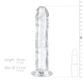 Jelly Dildo zonder ballen - 16 cm