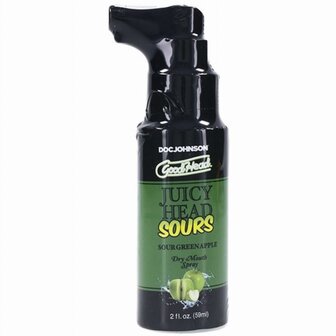 Doc Johnson - GoodHead Juicy Head Dry Mouth Spray Sour - Appel - 60 ml