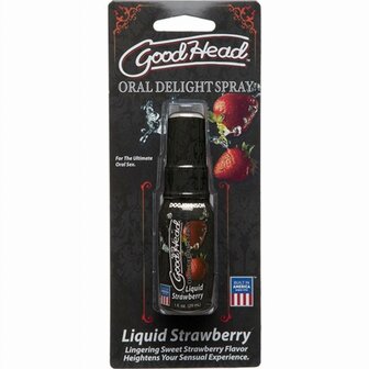 Doc Johnson - GoodHead Oral Delight Spray - Aardbei - 29 ml