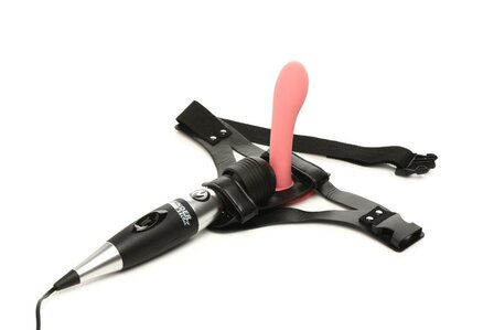 XR Brands - Thunder Strap Wand Dij Harnas - Zwart