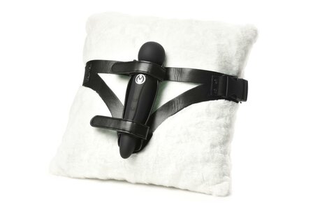 XR Brands - Thunder Strap Wand Dij Harnas - Zwart