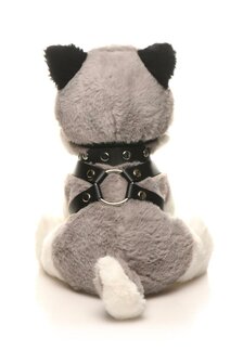 XR Brands Fetish Puppy Max - Grijs &amp; Wit | Vegan Knuffel | Kinkytoyz.nl