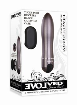 Evolved - Travel Gasm Bullet Vibrator - Zwart