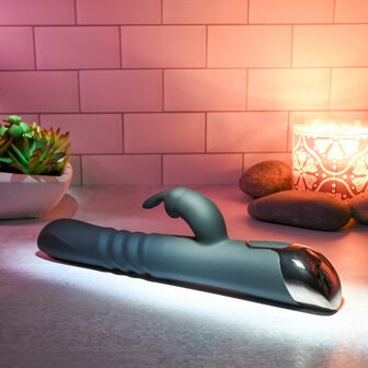 Evolved - Rapid Rabbit Stotende Vibrator - Zwart