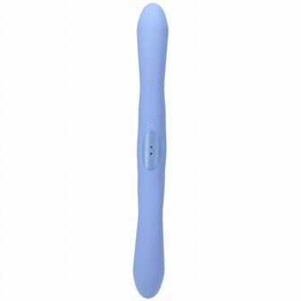 Doc Johnson - Dubbele Vibrator met Afstandsbediening - Blauw