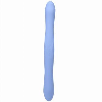 Doc Johnson - Dubbele Vibrator met Afstandsbediening - Blauw