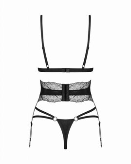 Obsessive - Lobellis Driedelige Set - Zwart