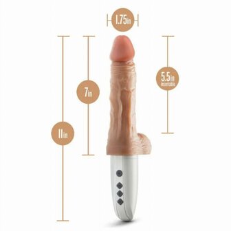 Blush Novelties - Dr Hammer Stotende Dildo - Beige