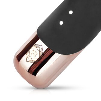 Rosy Gold - Rabbit Vibrator Met Stootfunctie - Zwart