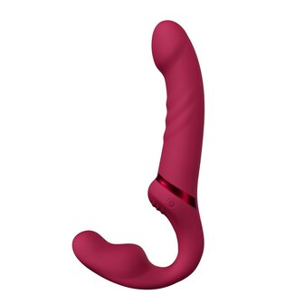 Lovense - Lapis Strapless Strap-on Vibrator - Roze