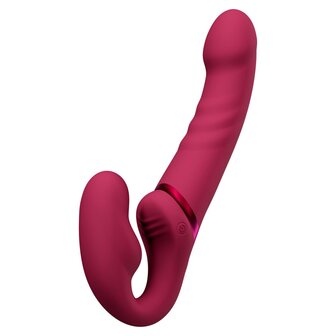 Lovense - Lapis Strapless Strap-on Vibrator - Roze