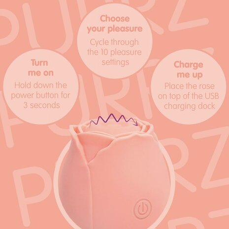 Skins Rose Buddies - The Rose Purrz Vibrator