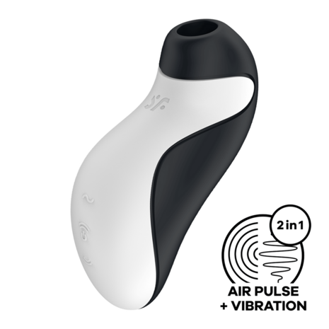 Orca - Air Pulse Stimulator and Vibrator - Black/White