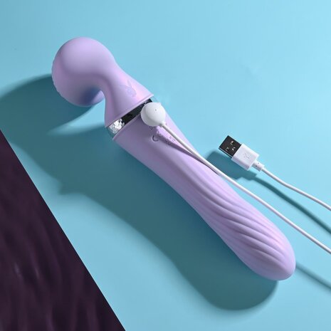 Playboy - Vibrato Dubbelzijdige Vibrator - Lila