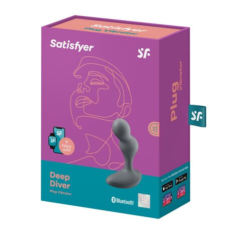 Satisfyer Deep Diver Connect App - Grijs