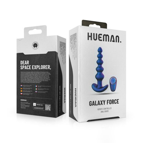 Hueman - Galaxy Force Vibrerende Butt Plug met Afstandsbediening