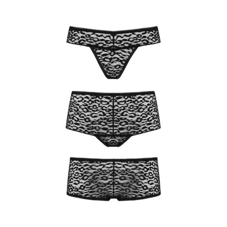 Underneath - Lexi Set Van 3 Slips - Zwart