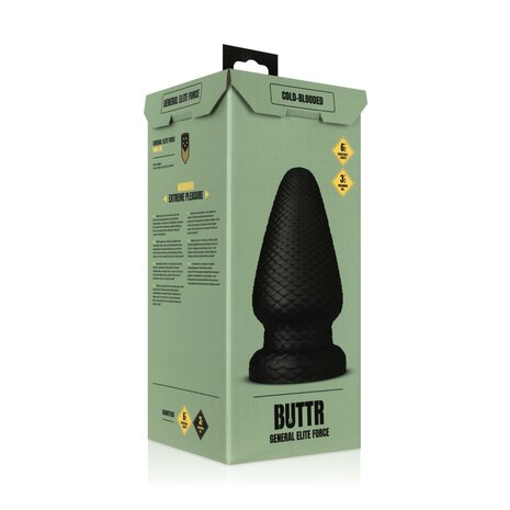 BUTTR - Cold Blooded Butt Plug met Textuur