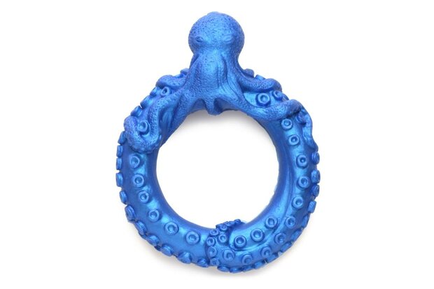 XR Brands - Poseidon's Octo-Ring Siliconen Penisring - Blauw