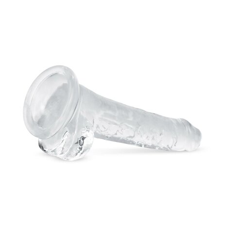 Jelly Dildo met ballen - 17 cm