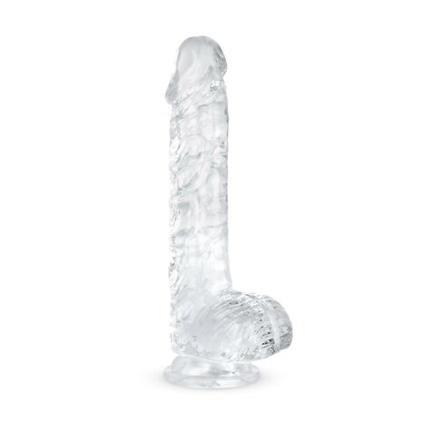 Jelly Dildo met Ballen - 15 cm