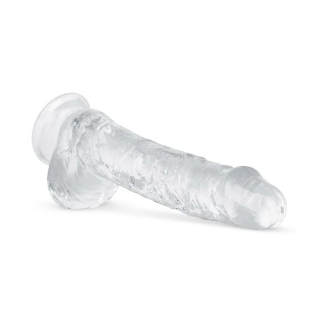 Jelly Dildo met Ballen - 15 cm