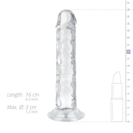 Jelly Dildo zonder Ballen - 14 cm