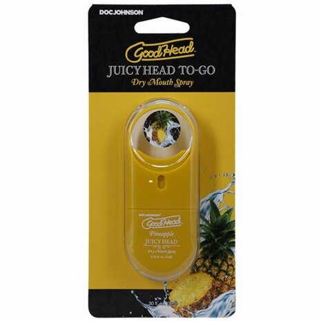 Doc Johnson - GoodHead Juicy Head Dry Mouth Spray ToGo - Ananas - 9 ml