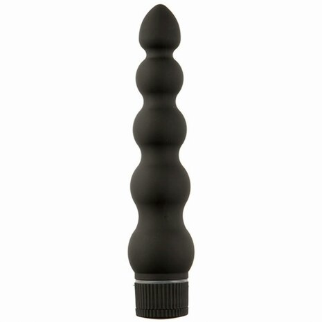 Doc Johnson - Black Magic Ribbed Vibe Vibrator - Zwart