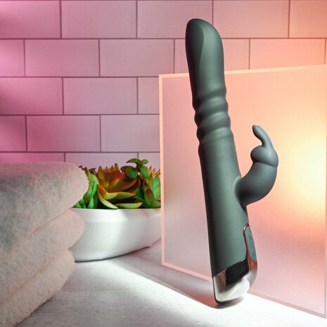 Evolved - Rapid Rabbit Stotende Vibrator - Zwart